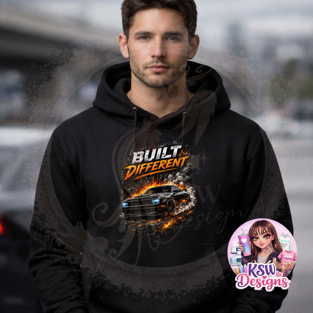 Built Different Car Hoodie | Street Racing Performance Hoodie