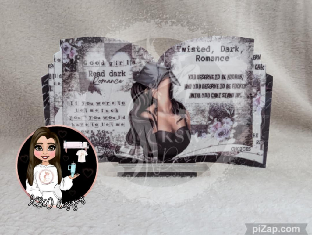 Dark Romance Open Books On Stand