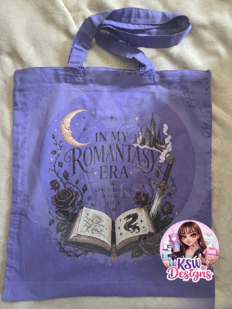 In My Romantasy Era Spicy Books & Magic Tote Bag