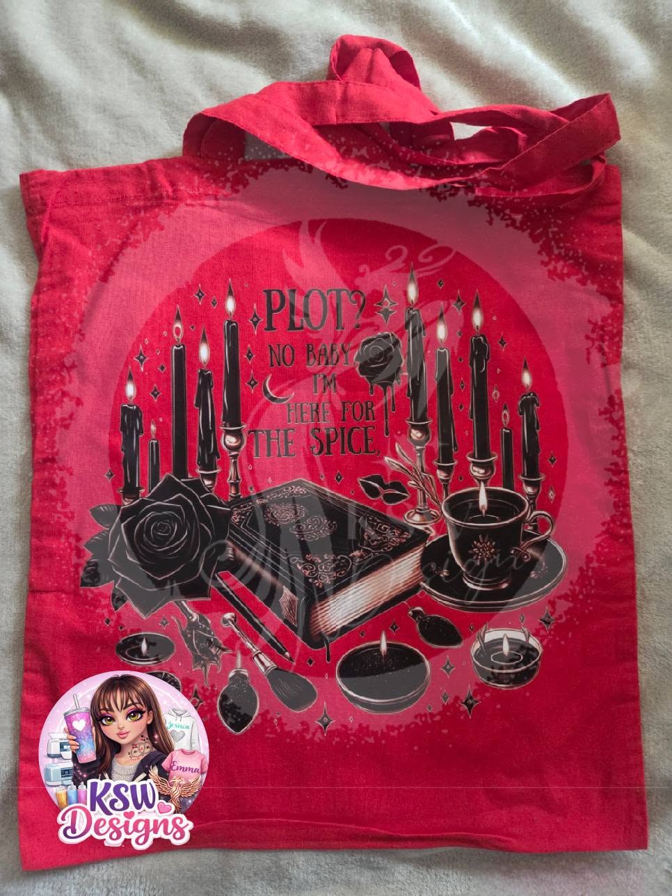 Plot? No Baby, I’m Here for the Spice Dark Romance Tote Bag