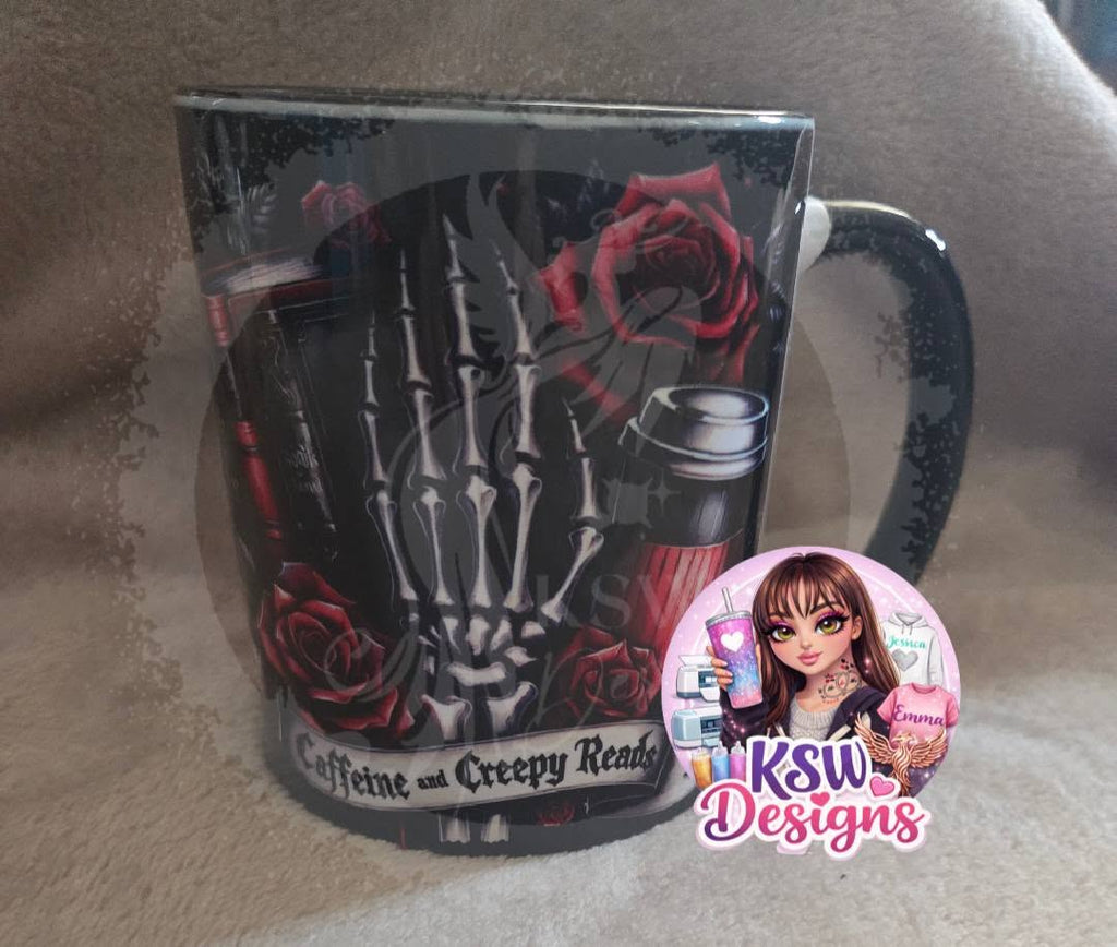 Caffeine & Creepy Reads Gothic Bookish Mug