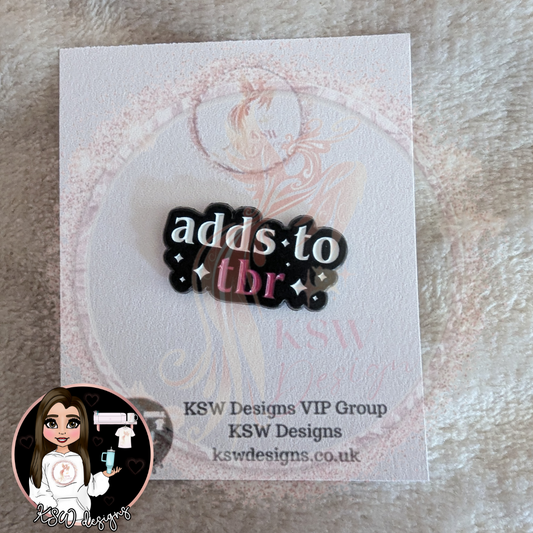 Adds To TBR Enamel Pin Badge