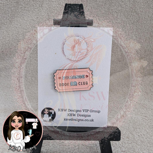 Romance Book Club Enamel Pin Badge