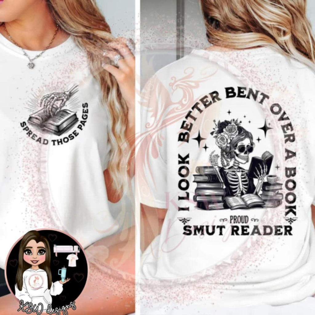 Look Better Bent Over A Book – Proud Smut Reader Cross-Neck Hoodie