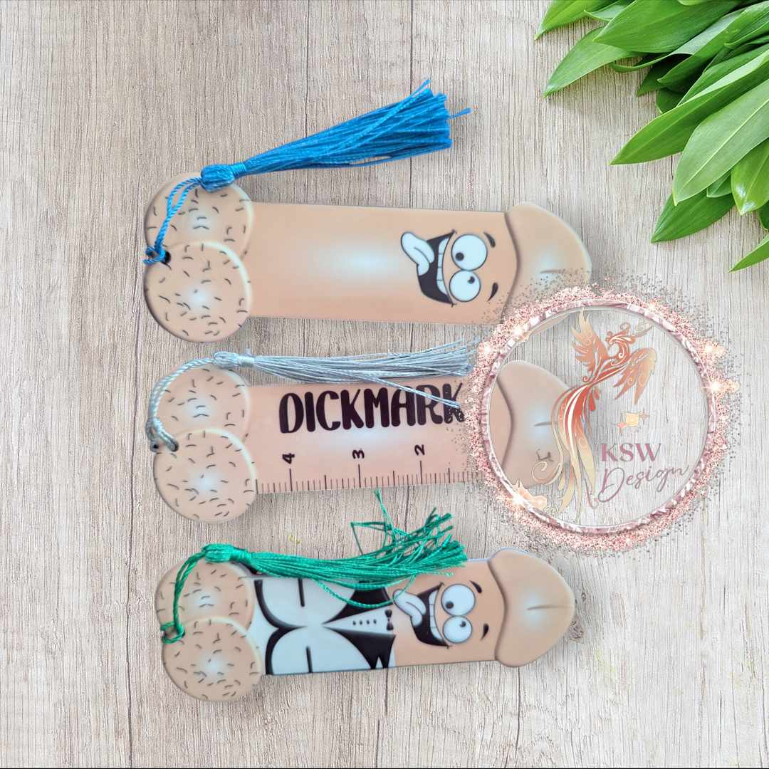 Ad-Dick-Ted To Books rude acrylic bookmark with tassel, smut reader gift / Six rude
bookmark designs for dark romance readers, UK handmade