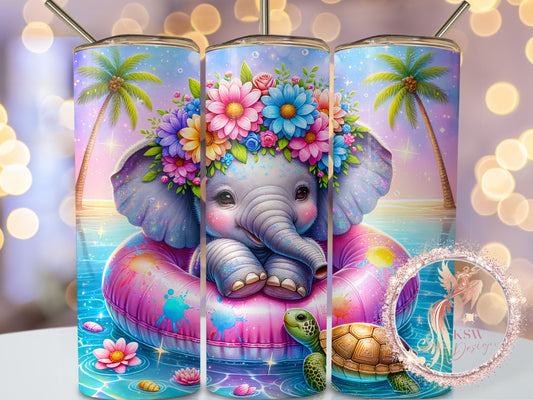 Baby Elephant Summer 20oz Tumbler