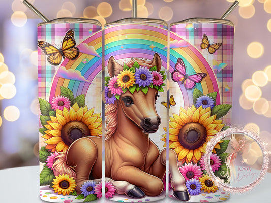 Baby Horse and Rainbow 20oz Tumbler