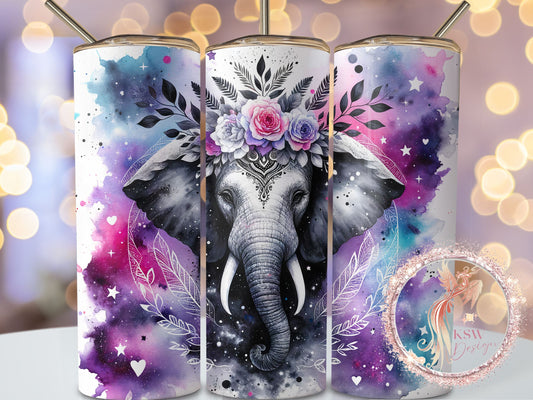 Boho Elephant 20oz Tumbler