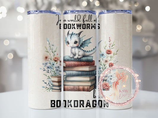 Be A Book Dragon 20oz Tumbler