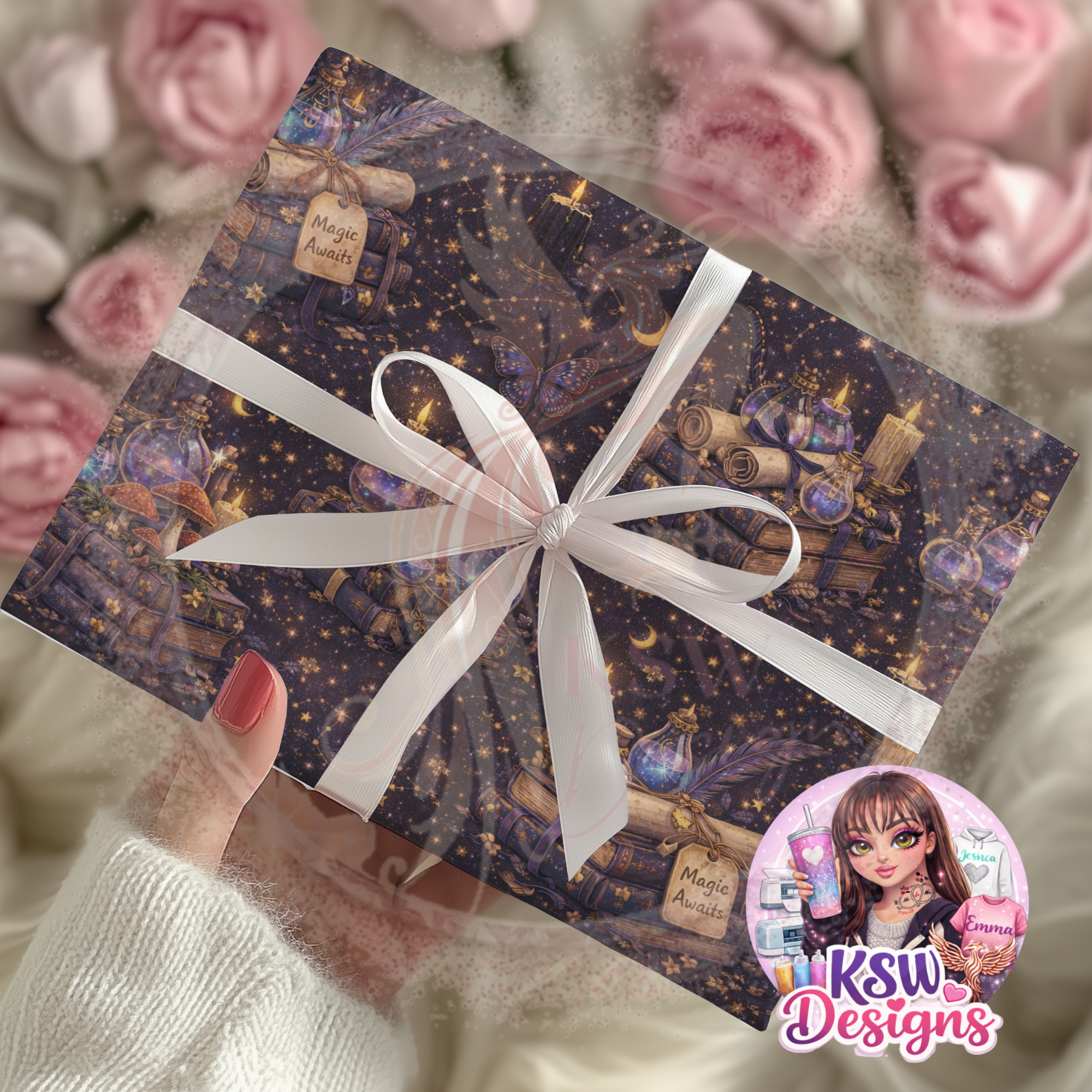 Celestial Spellbound Wrapping Paper Sheets