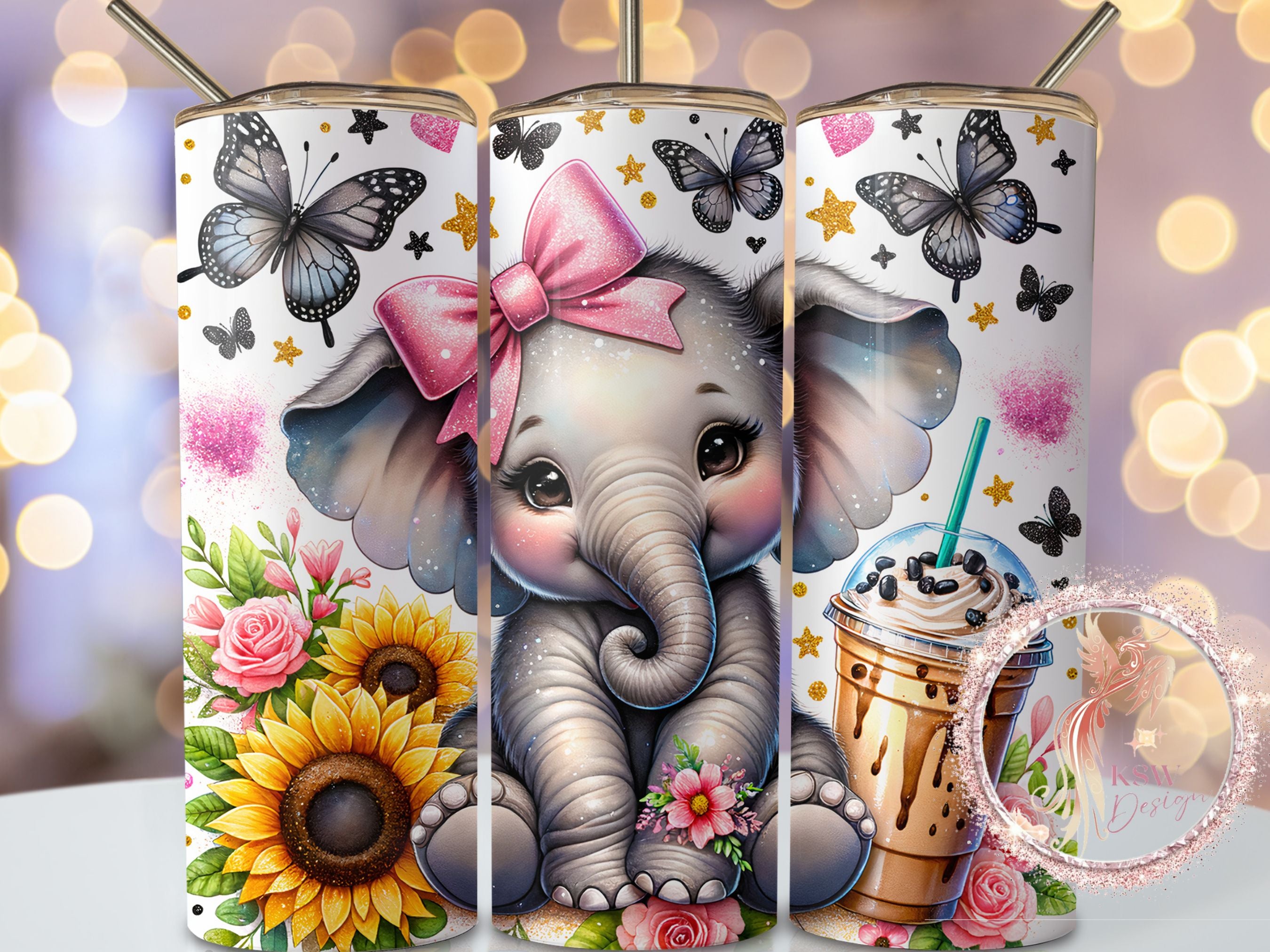 Coffee Baby Elephant 20oz Tumbler