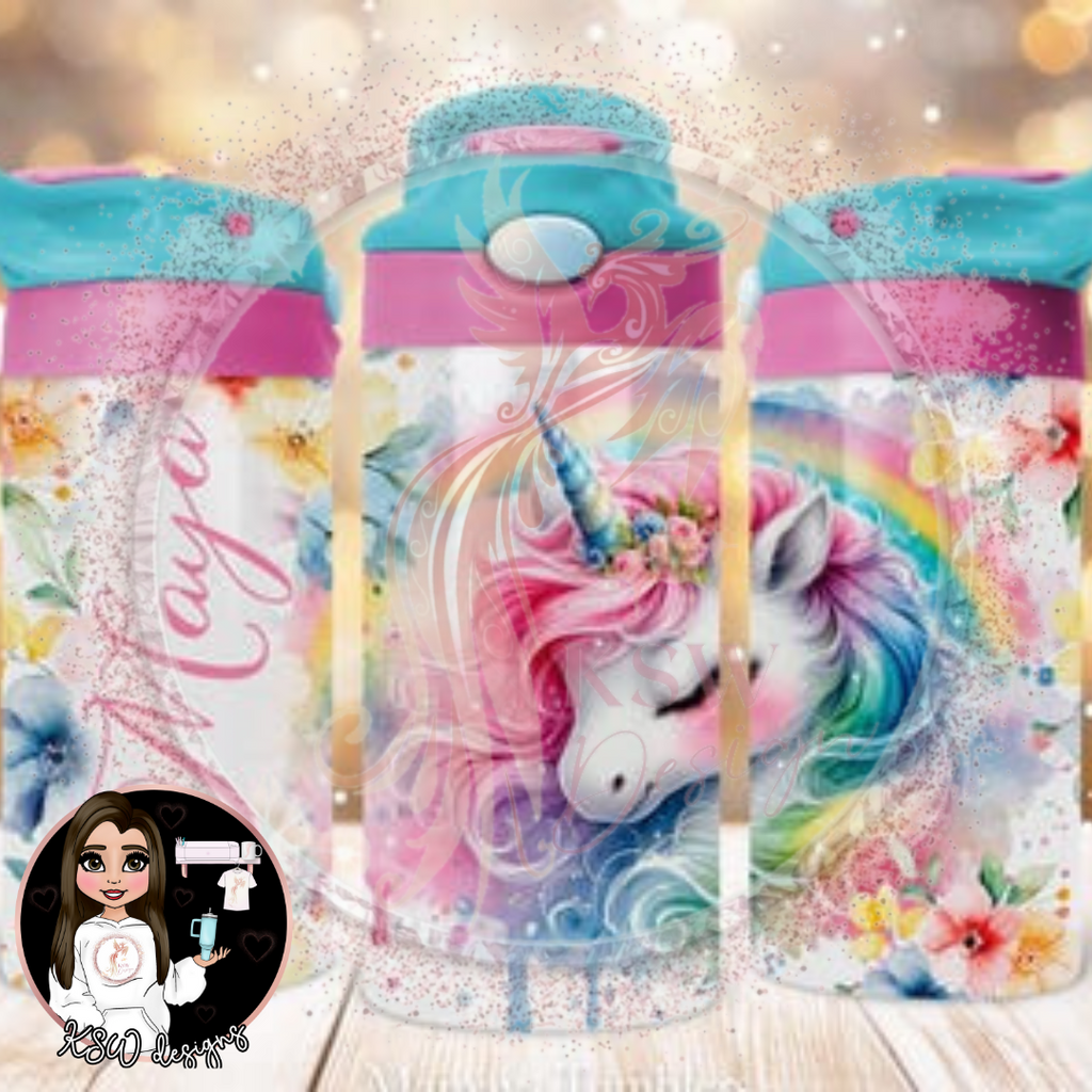 Personalised Kids 12oz Flip Top Tumblers