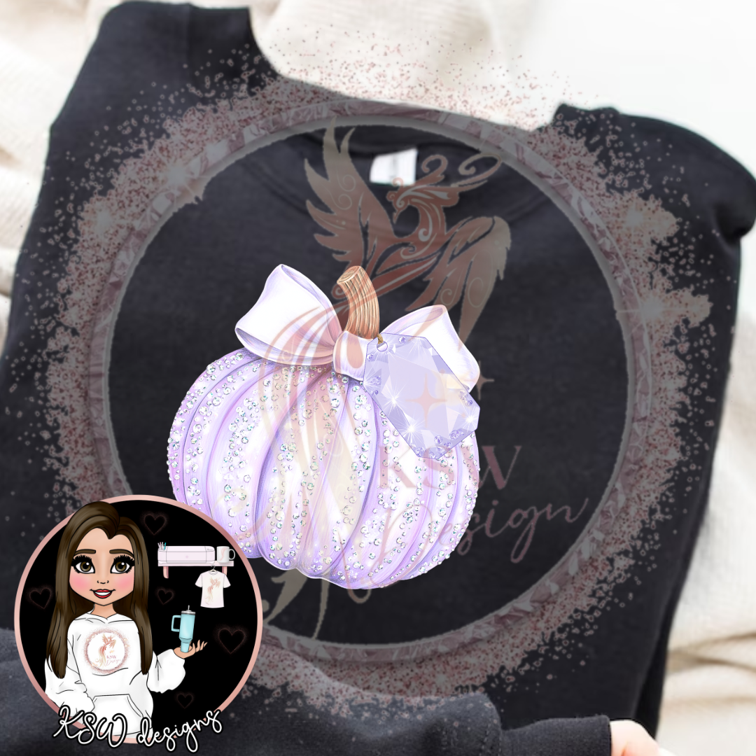 Sparkle Pumpkin Zip-Up Hoodies 3XL-5XL
