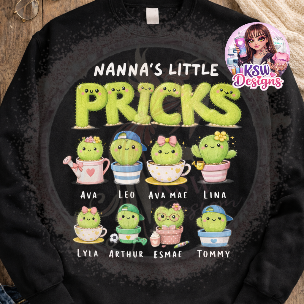 Personalised “Little Pricks” Cross-Neck Hoodie
