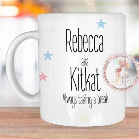 Personalised Nickname Work/Office Mug