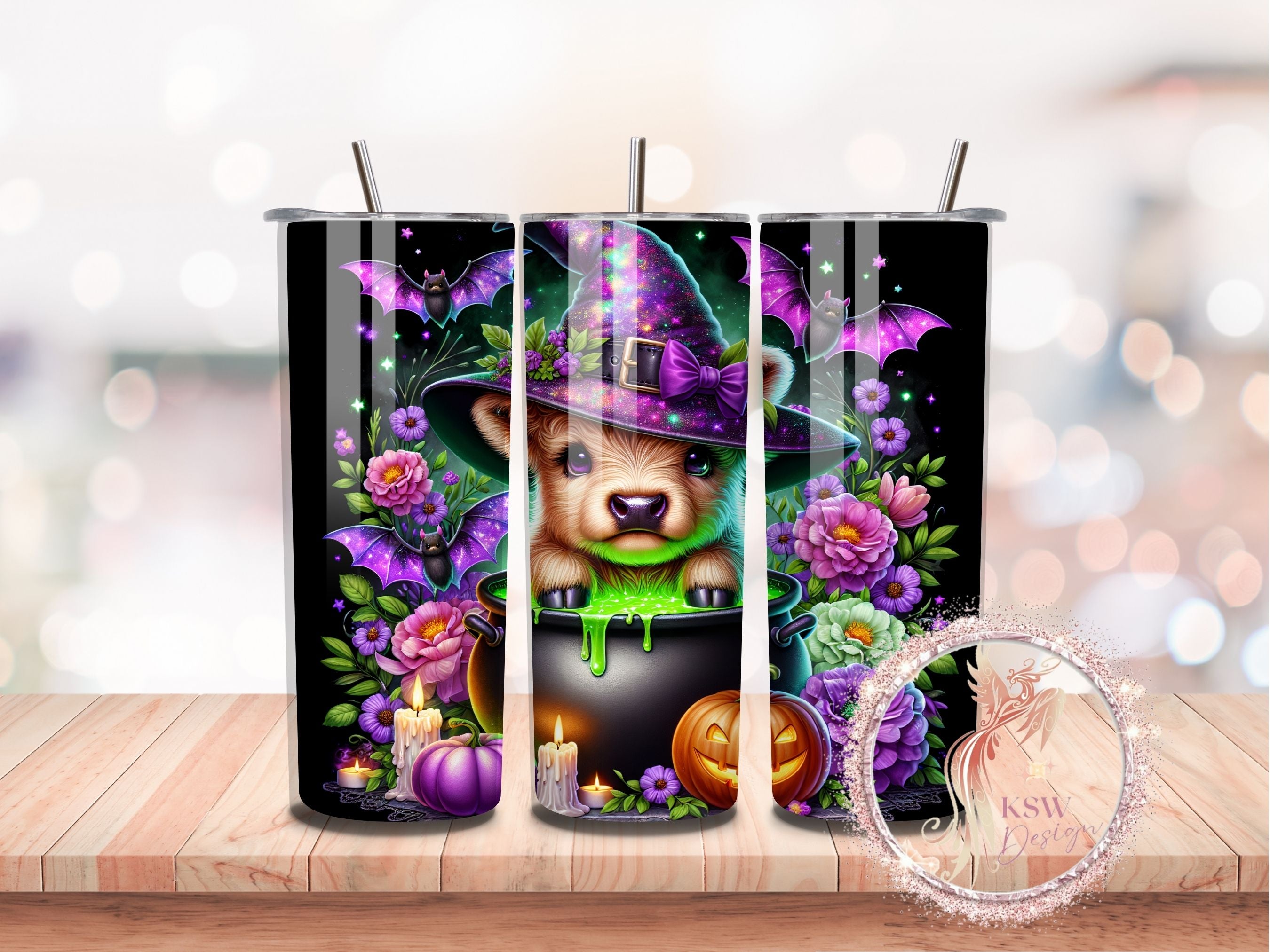 Witchy Moo Bloom 20oz Tumbler