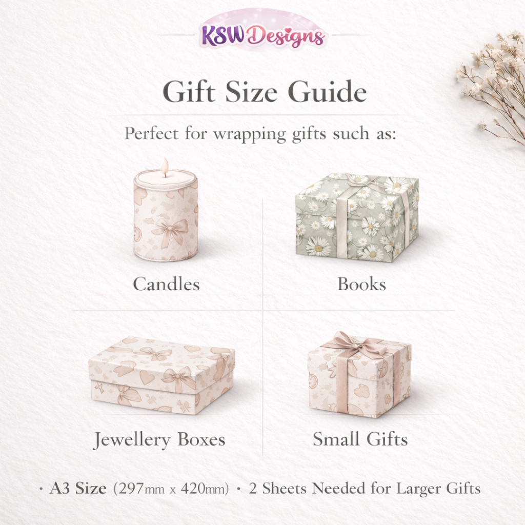 Wedding Day Elegance Wrapping Paper Sheets