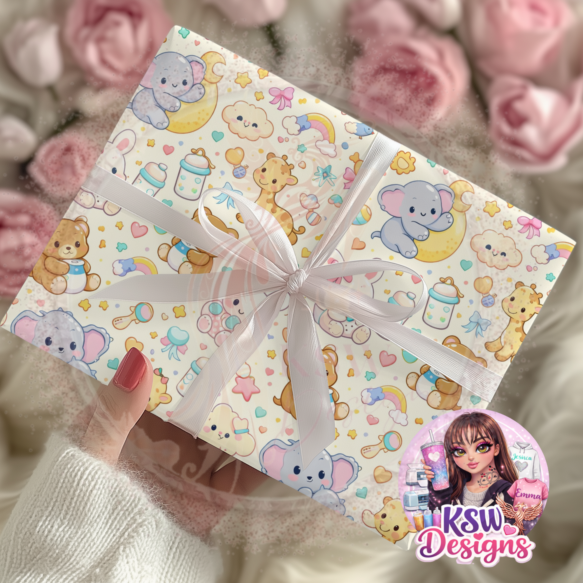 Kawaii Baby Dreams Wrapping Paper Sheets