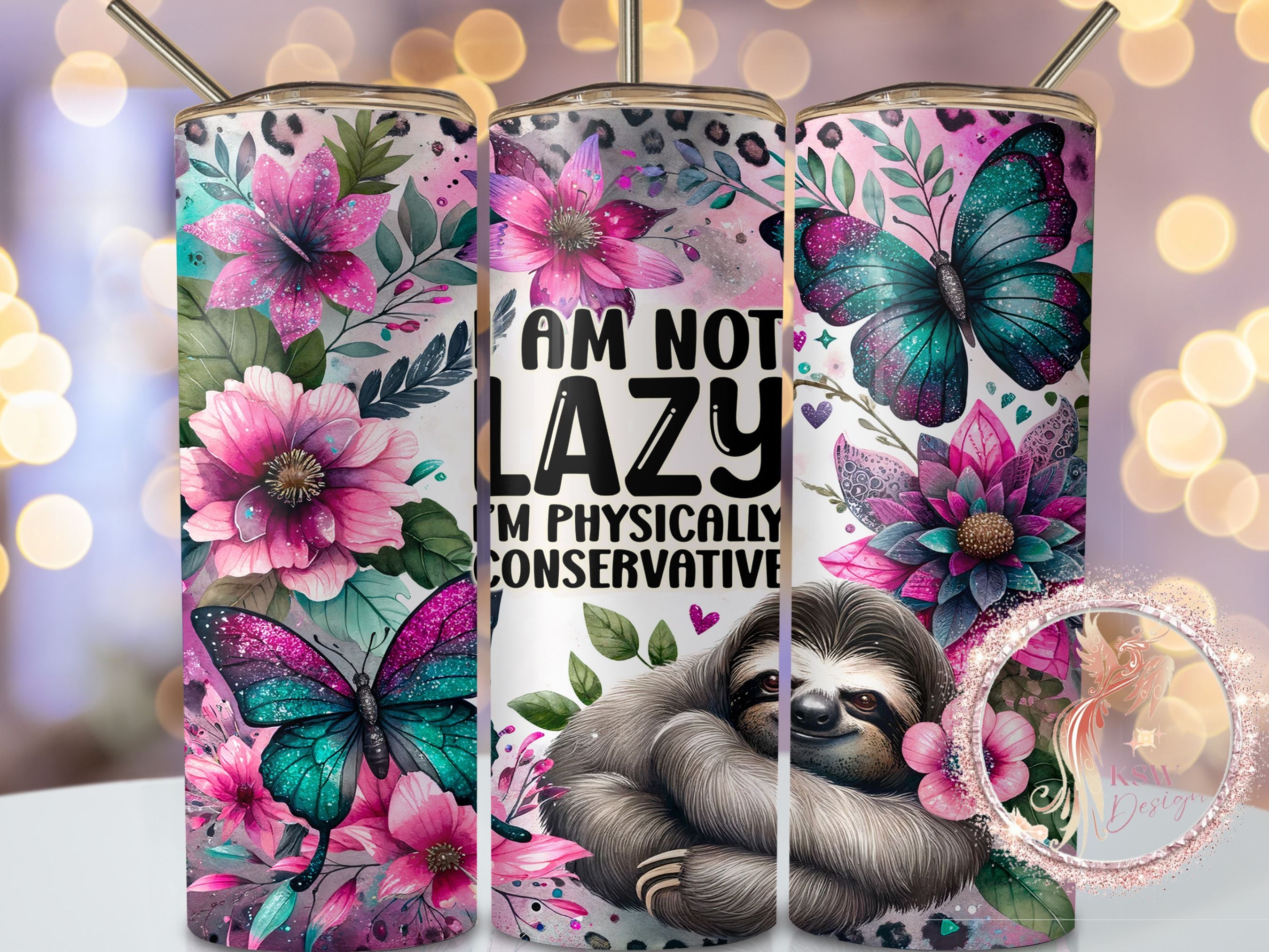 Lazy Sloth 20oz Tumbler