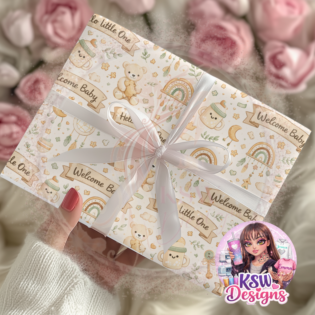 Little One's Boho Dreams Wrapping Paper Sheets