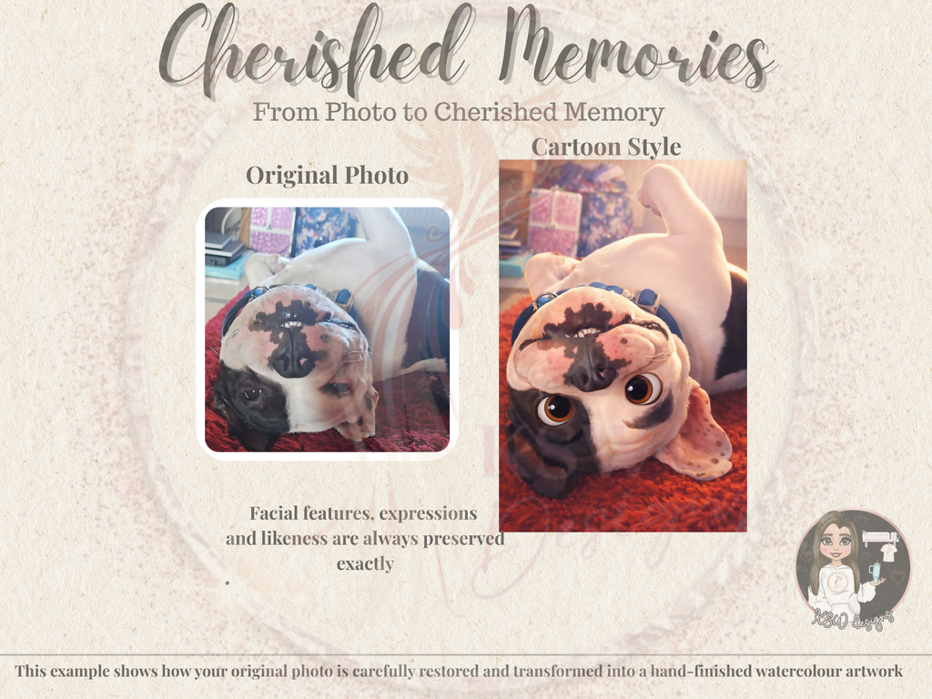 Cherished Memories - Cartoon Style