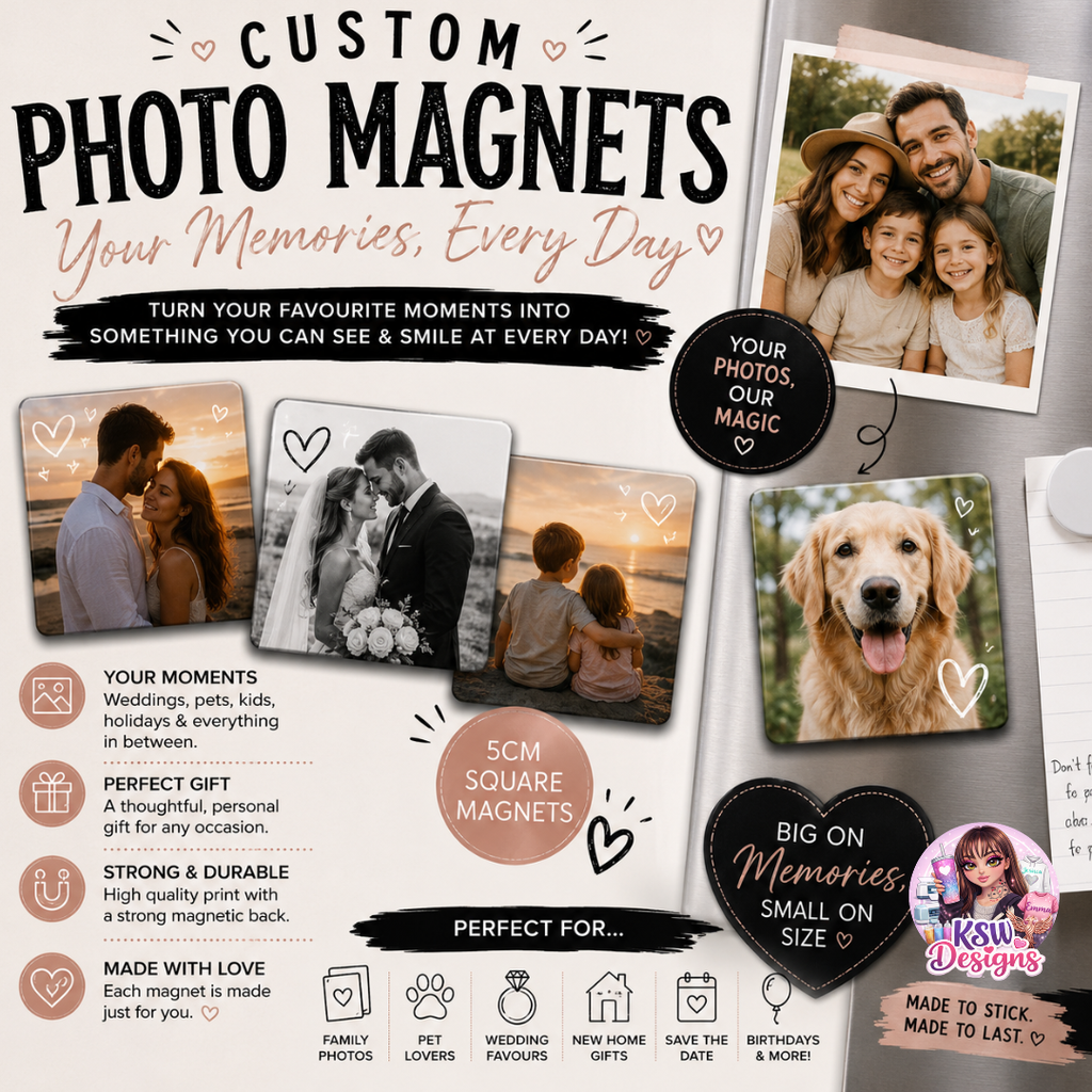 Custom Photo Magnet | Personalised Fridge Magnet