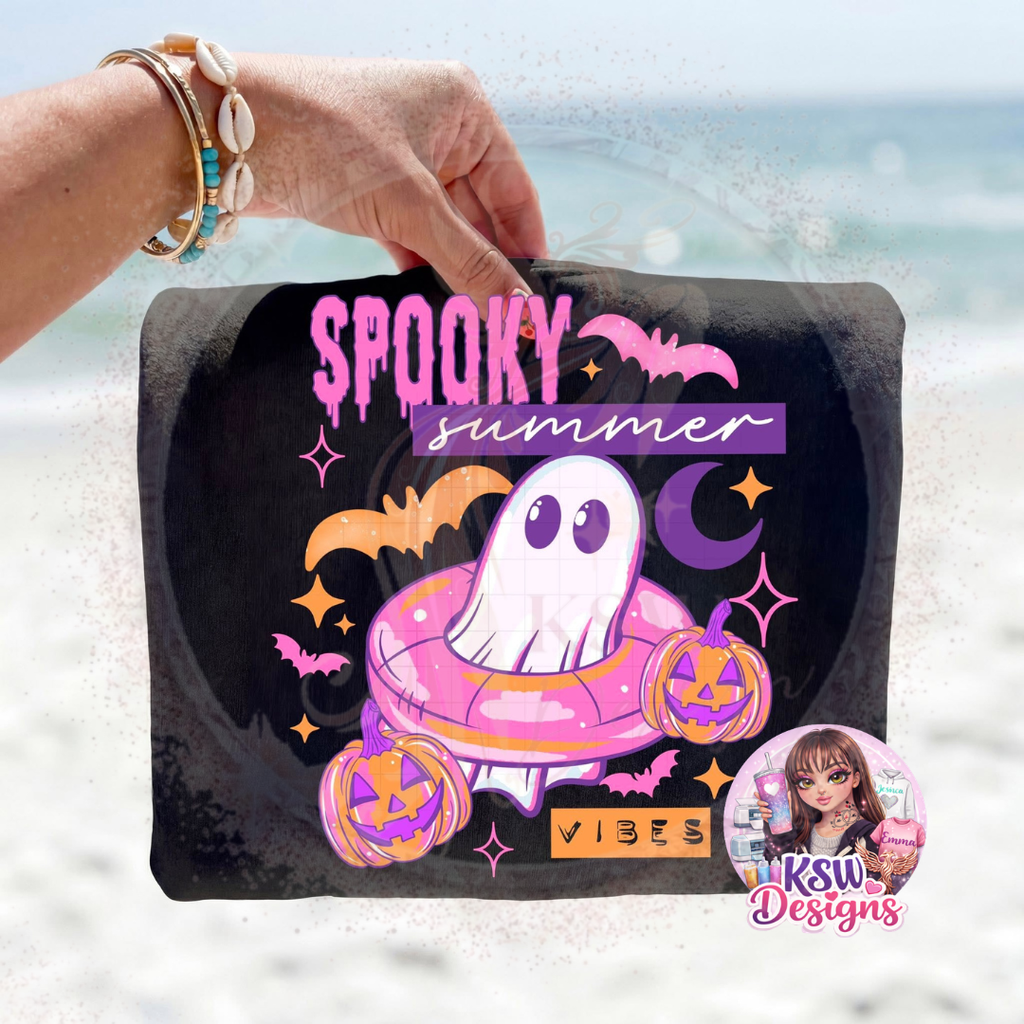 Spooky Summer Vibes Hoodie – Cute Ghost Summerween Hoodie