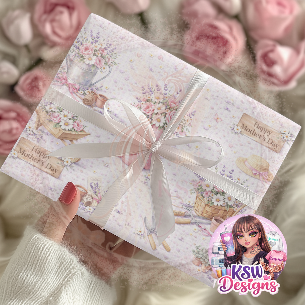 Mother's Day Garden Stroll Wrapping Paper Sheets