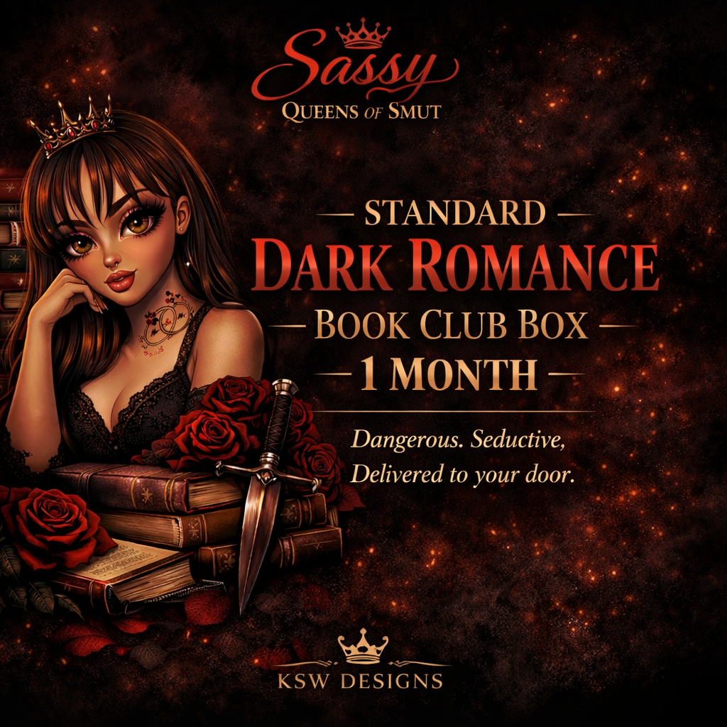 Single dark romance
mystery box with new novel and handmade merch