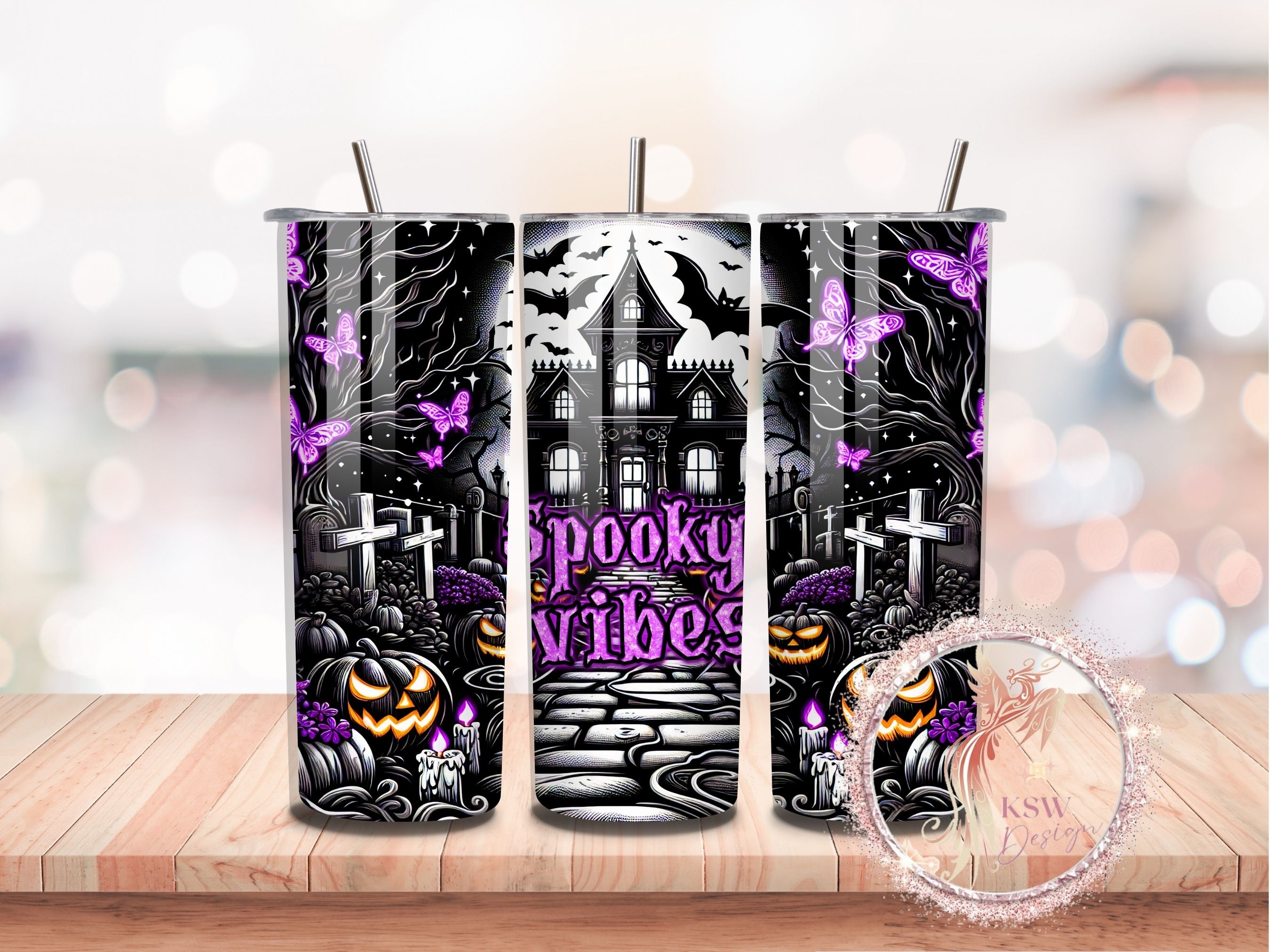 Spooky Vibes & Candlelight 20oz Tumbler