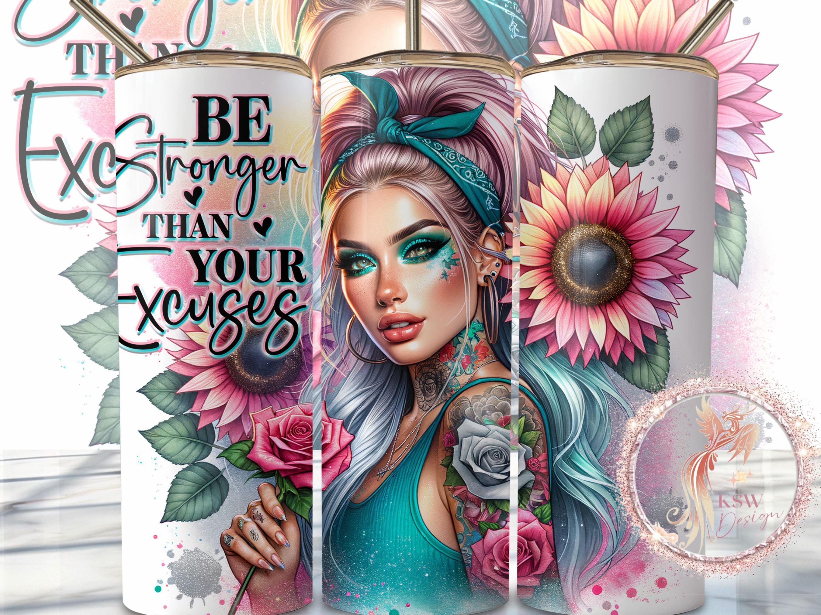 Be Stronger Than Your Excuses 20oz Tumbler