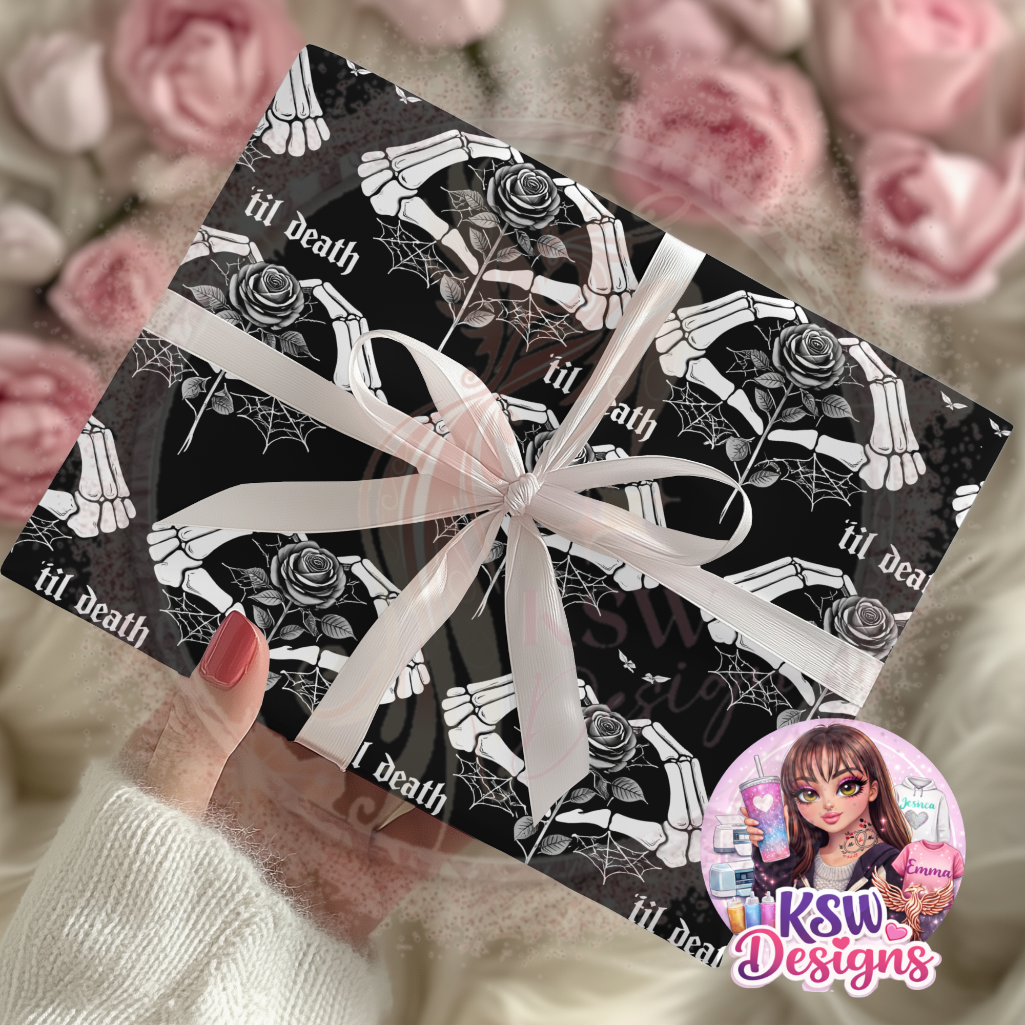 Til Death Wrapping Paper Sheets