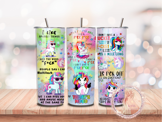 Unicorn Profanity 20oz Tumbler