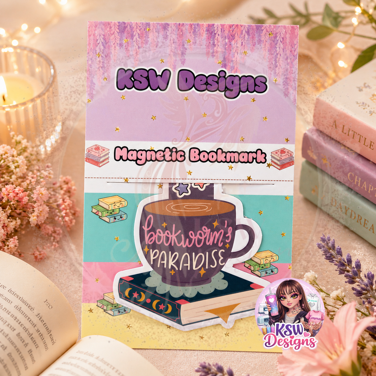 Bookworm’s Paradise Magnetic Bookmark