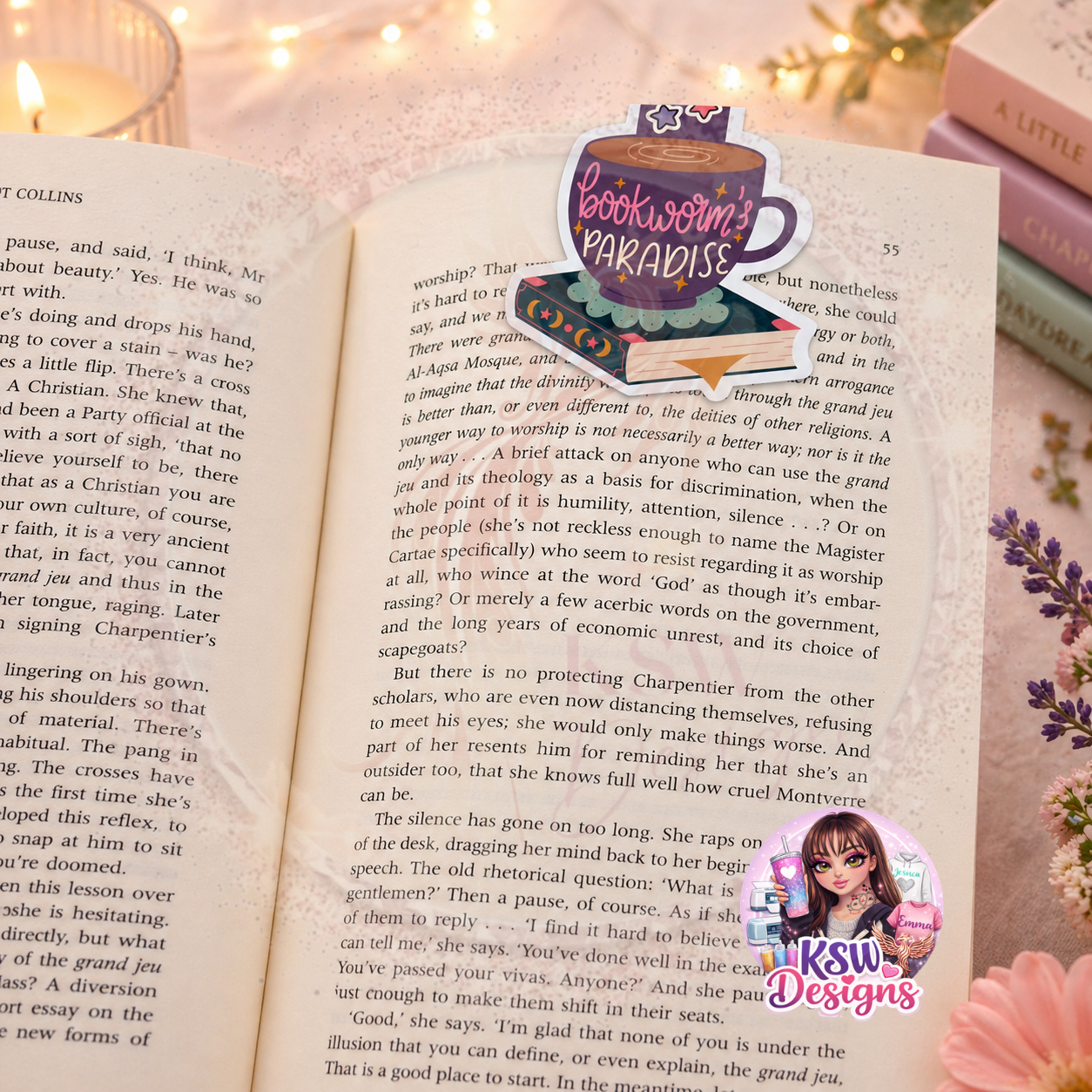 Bookworm’s Paradise Magnetic Bookmark