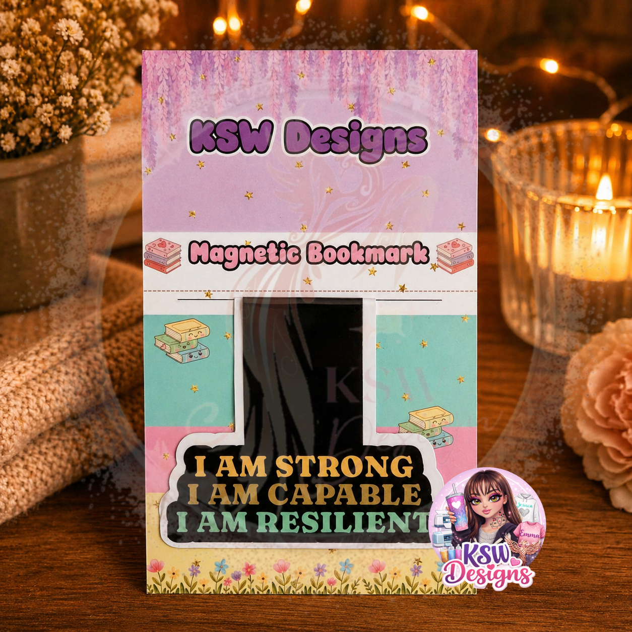 I Am Strong Magnetic Bookmark