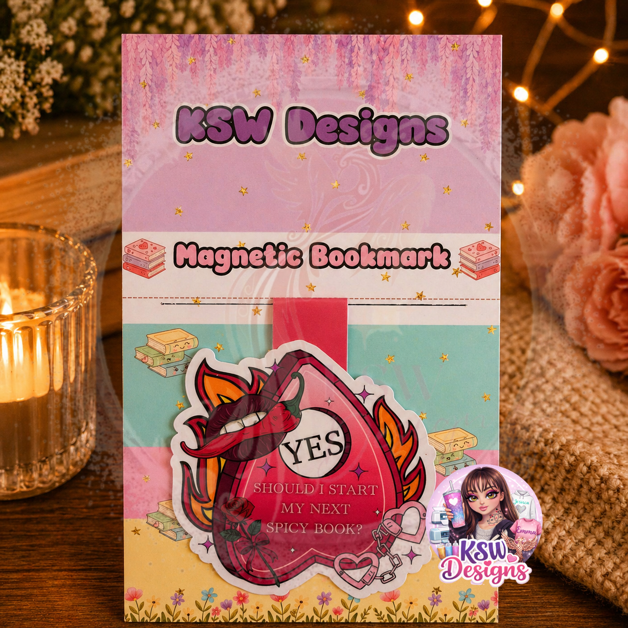 Spicy Book Decision Magnetic Bookmark