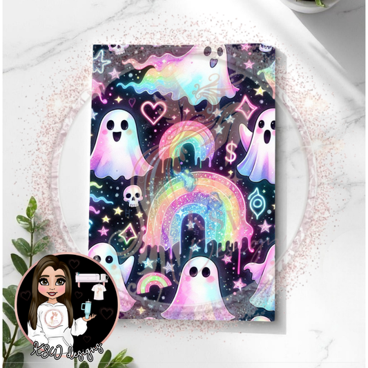 Rainbow Ghosts A5 Notebook