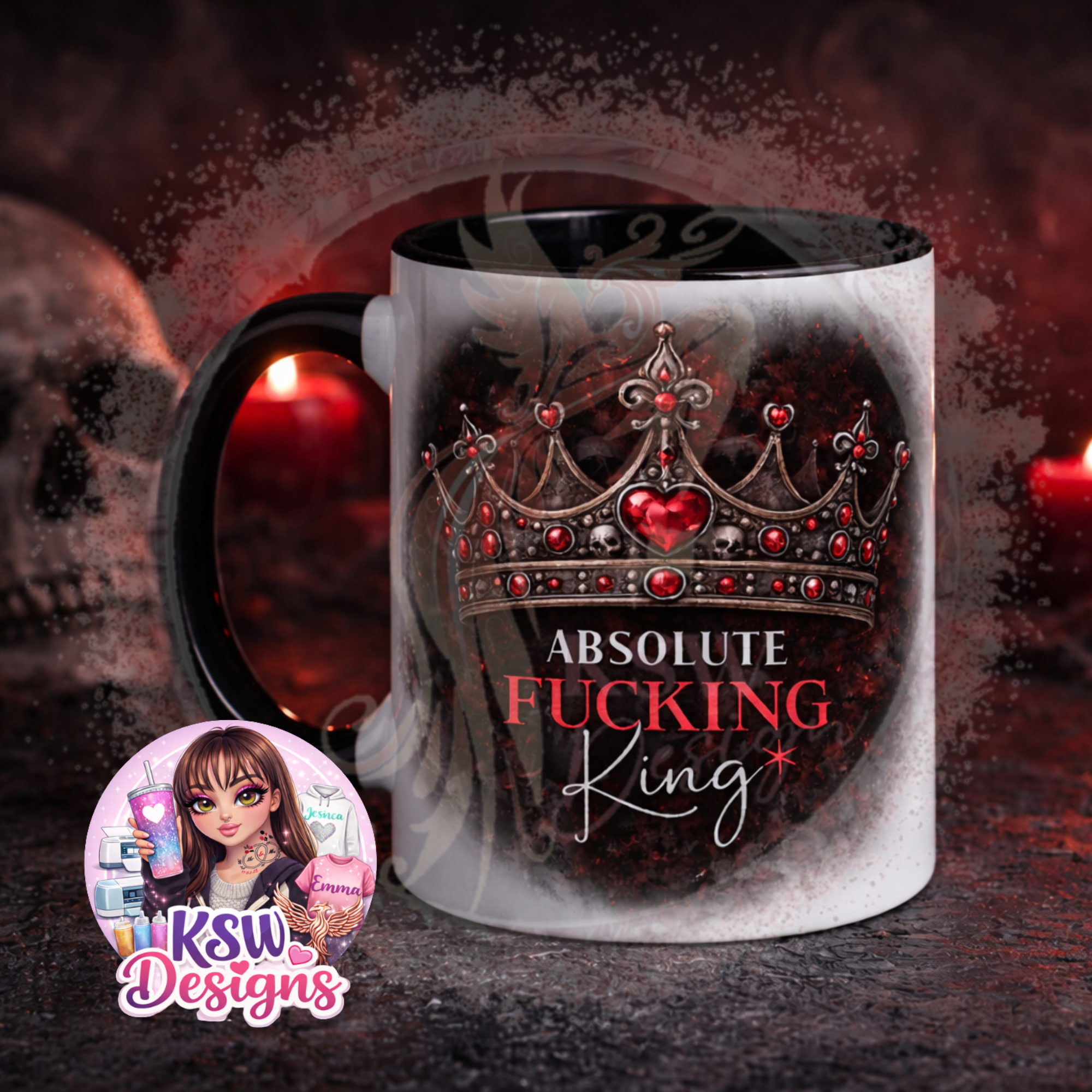 Gothic Absolute F*cking King Mug
