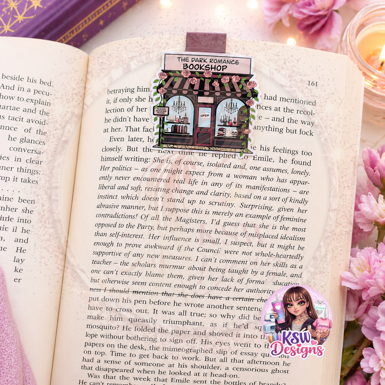 The Dark Romance Bookshop Magnetic Bookmark