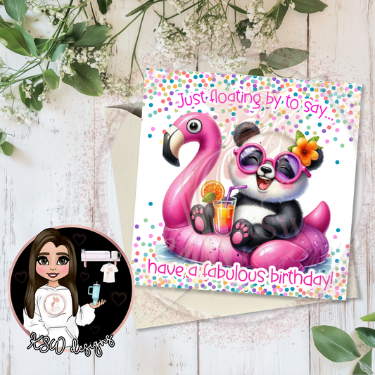 Just Floating By Fabulous Birthday Card