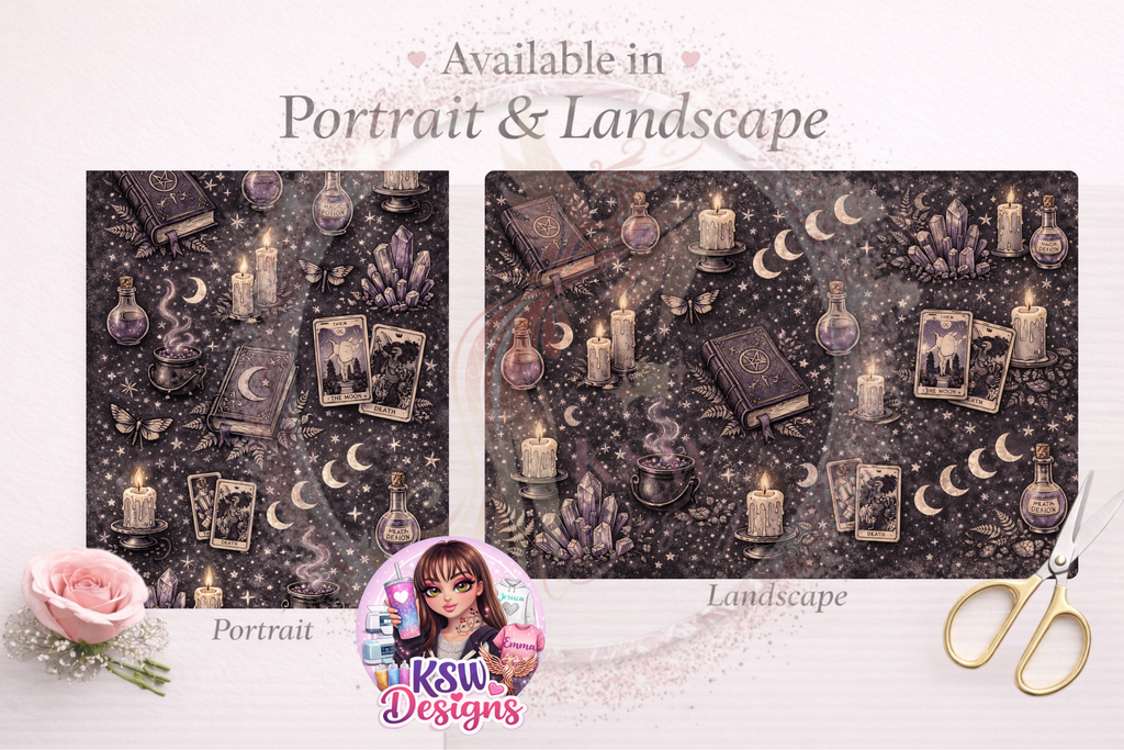 Moonlight Divination Wrapping Paper Sheets