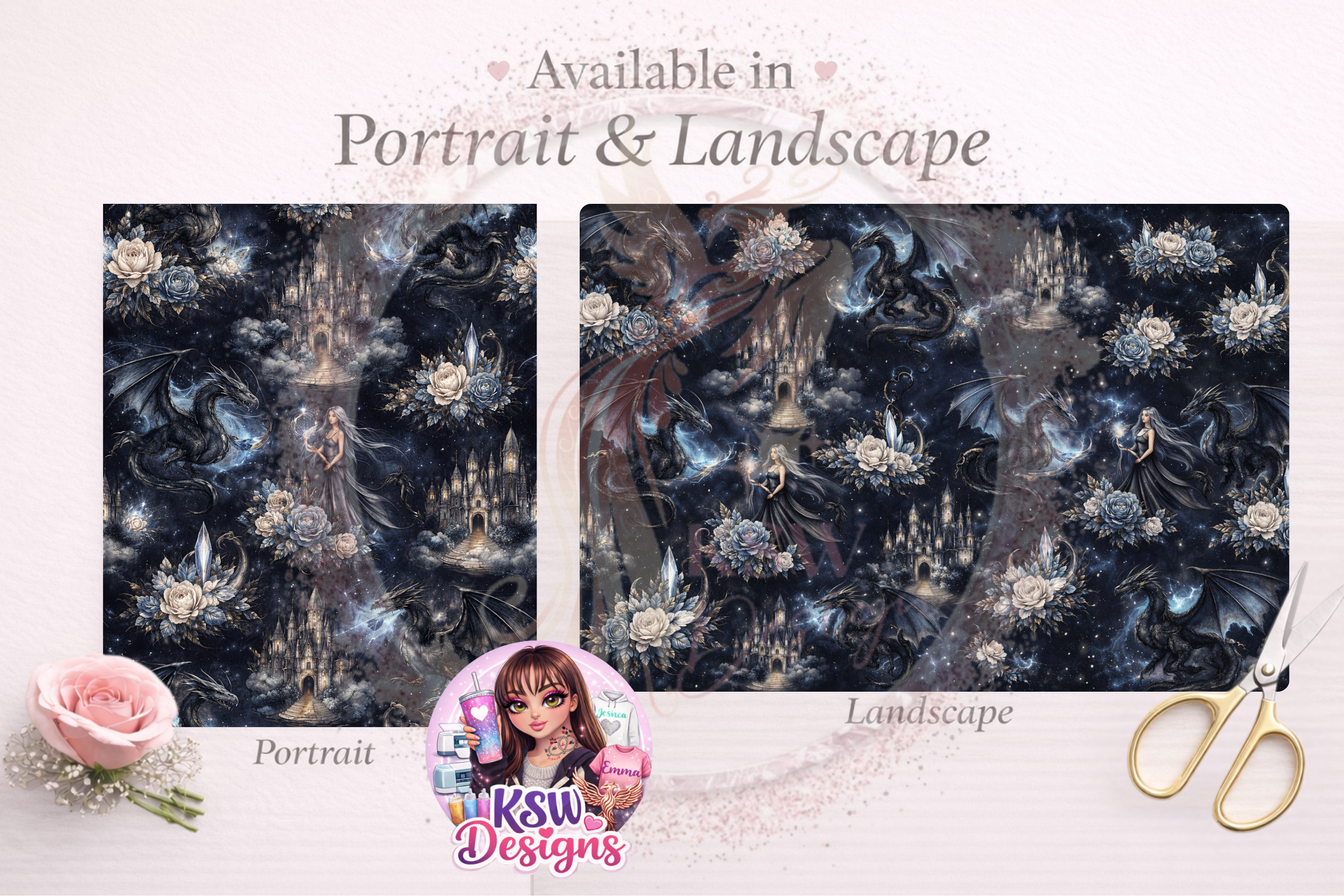 Enchanted Kingdom Wrapping Paper Sheets