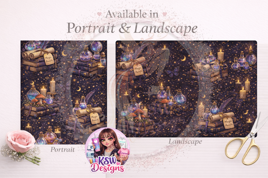 Celestial Spellbound Wrapping Paper Sheets