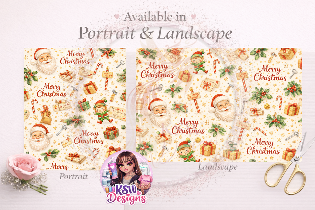 North Pole Magic Wrapping Paper Sheets