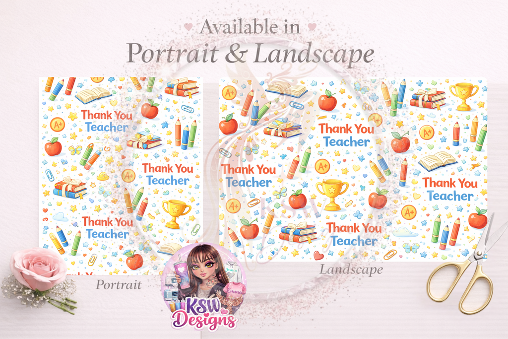 Teacher Appreciation Celebration Wrapping Paper Sheets
