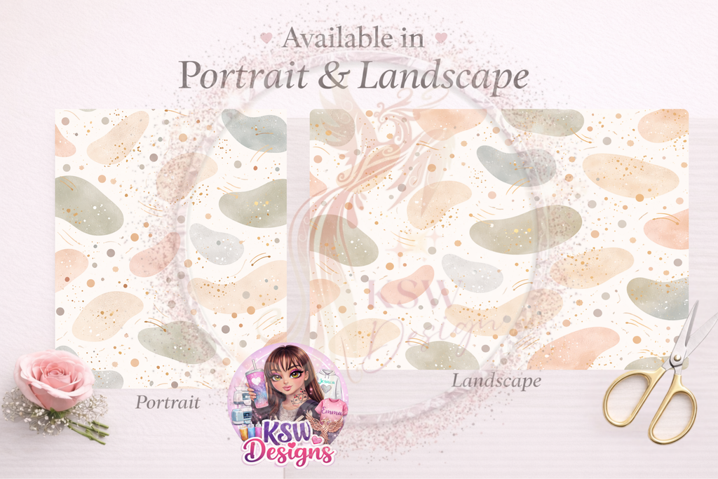 Soft Serenity Abstract Wrapping Paper Sheets