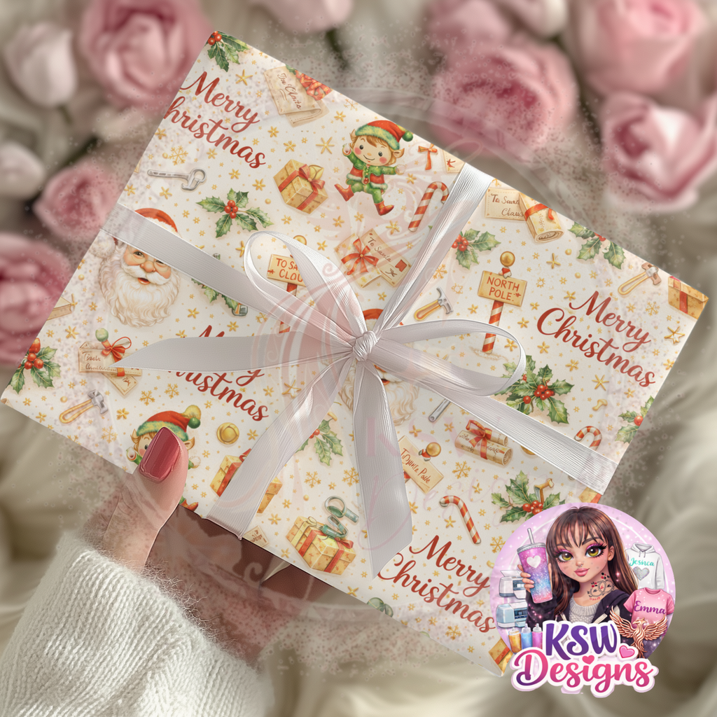 North Pole Magic Wrapping Paper Sheets