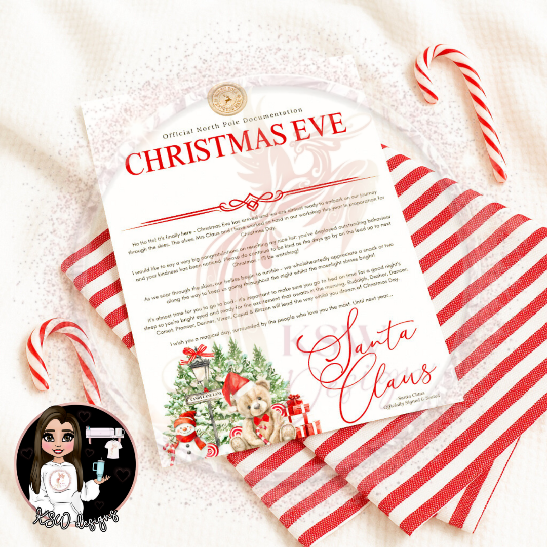 Candy Cane Lane - Christmas Eve Letter