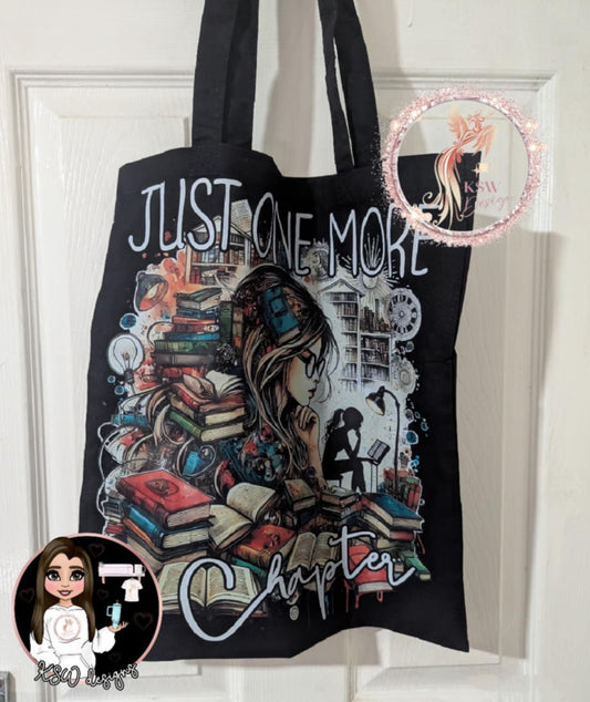 Just One More Chapter Tote Bag